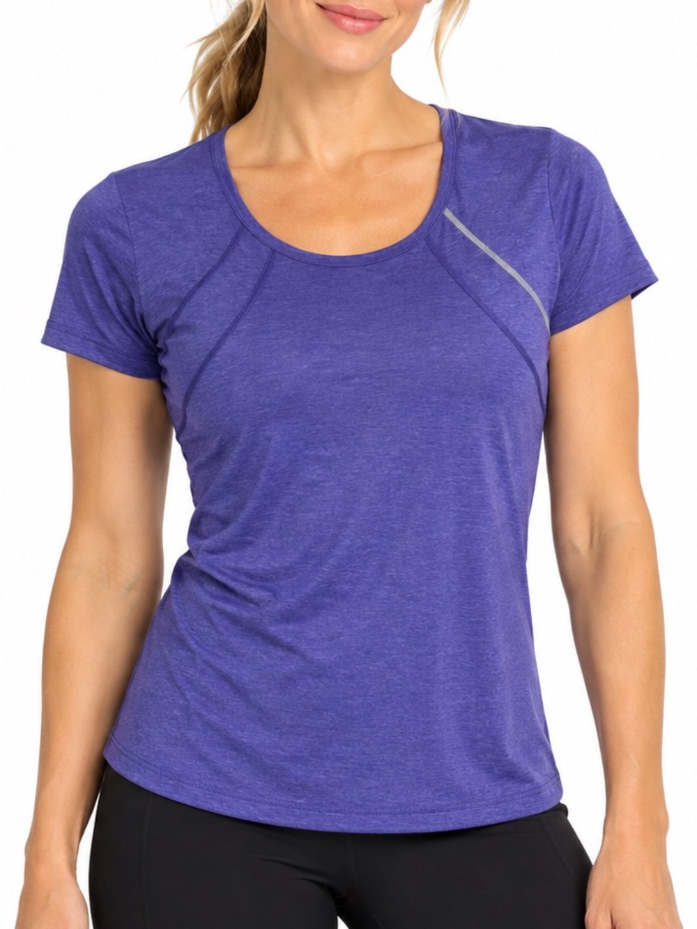 Bolle Purple Tech Top Size L Gym Exercise pickleball golf shirt